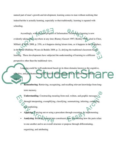 Formal Systematic Learning versus Informal Learning