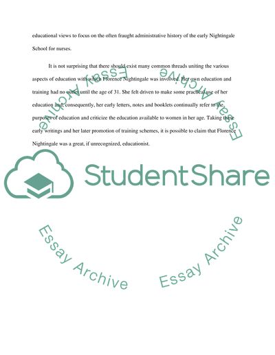 Research paper about Florence Nightingale