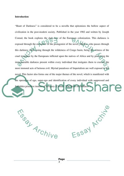 The Heart of Darkness Reflects the Paradoxes of Imperialism in the Late 19th entury