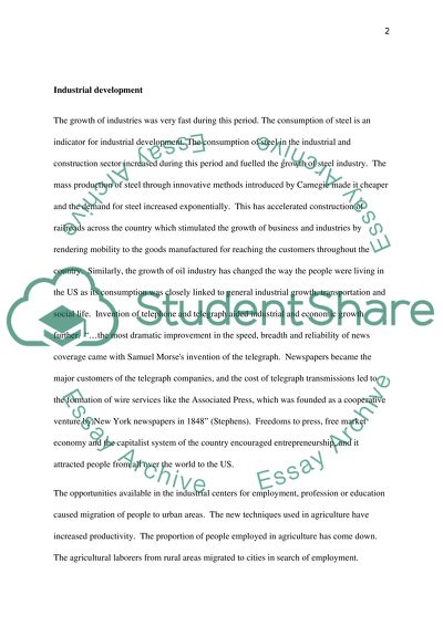 How the Industrial Revolution, post 1865, influenced migration and expanded civilization