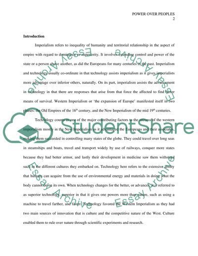 Imperialism: Power Over Peoples