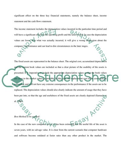 Depreciation Aspects in Accounting