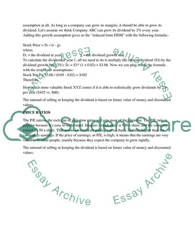 Dividend Discount Model