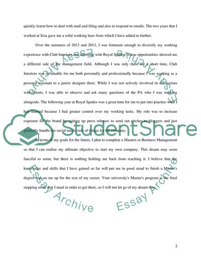 Knowledge and Skills for a Masters Degree