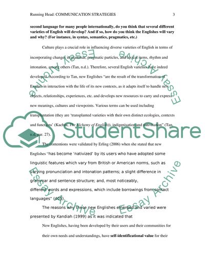 Communication Strategies