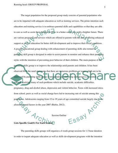 Parents Education, Parenting Skills Group