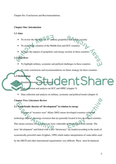 Geopolitics and Global Role of Energy Security