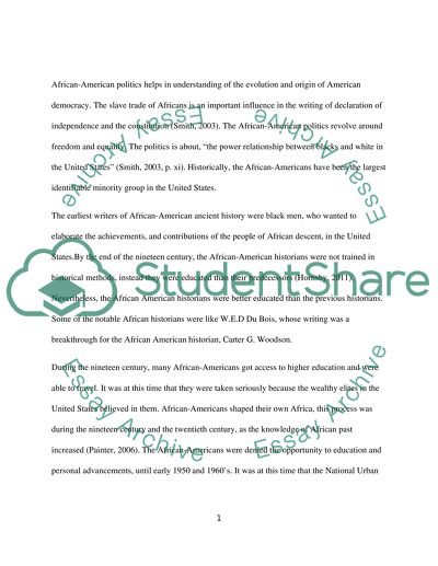 African American Population in the US Politics