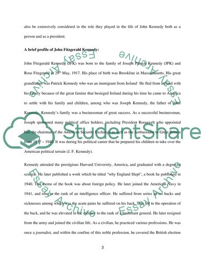 John F. Kennedys Presidency And How His Family Influenced Him as Person And President