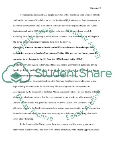 Racial Violence and the Origins of Segregation in South Africa