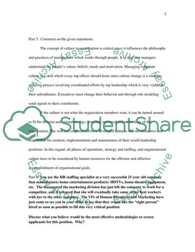 Human Resources Management: Principles and Practices