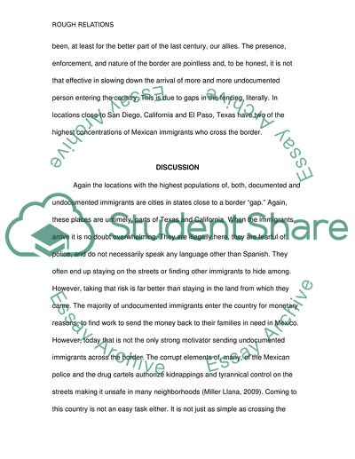 Rough Relations: Discussing the United States/Mexican Border