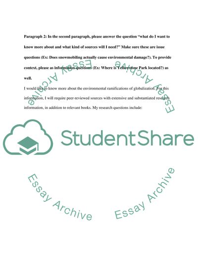 What Do I Want to Know More about Globalization