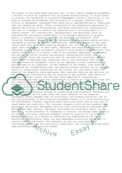 Management and Organisational Behaviour