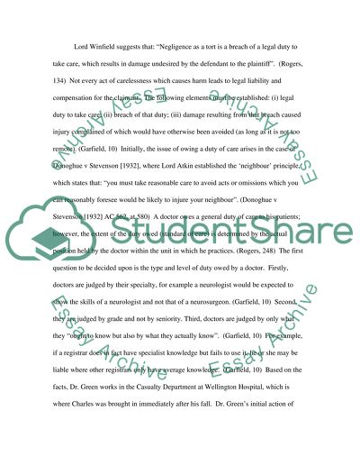 Medical negligence litigation