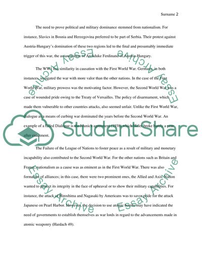 Essay on wwi and wwii