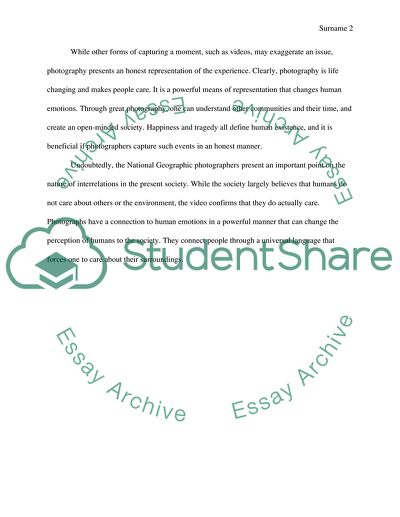 Analysis of Proof: The Photographers on Photography Video