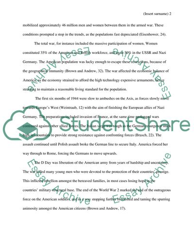 Turning Point for America During World War II