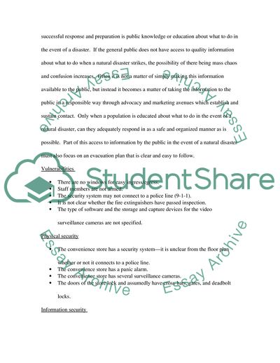 Security Plan of Internal and External Theft
