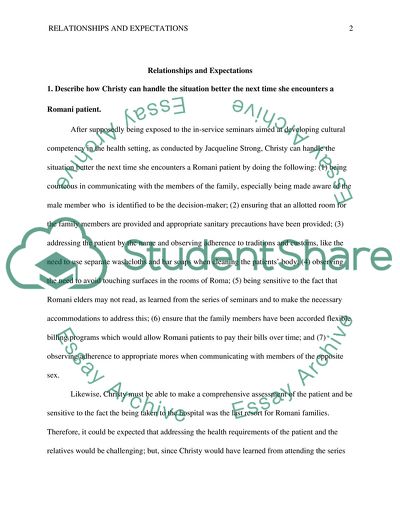 Relationships and Expectations in Nursing