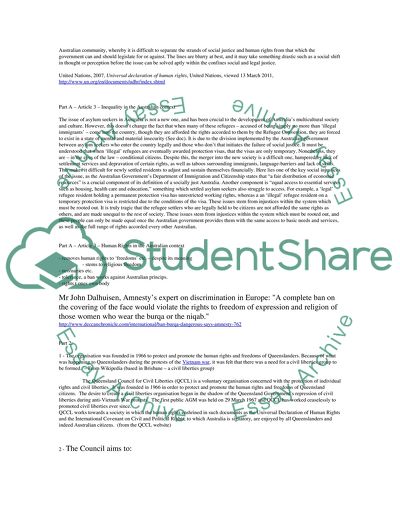 Australian Social Justice Reflections