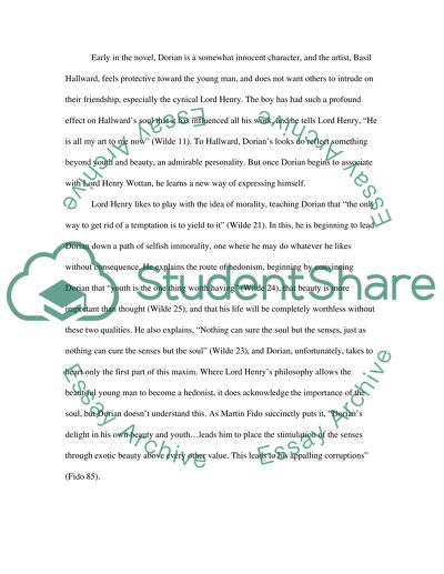 The Picture of Dorian Gray: The Sinful Consequence of Eternal Youth and Beauty