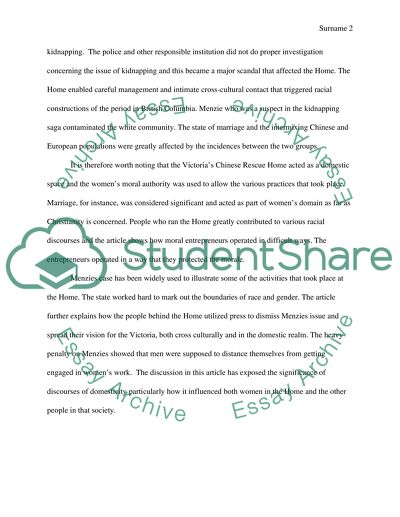 Chinese Female in Canada