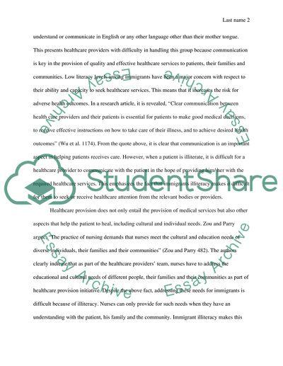 Immigrants Health Literacy