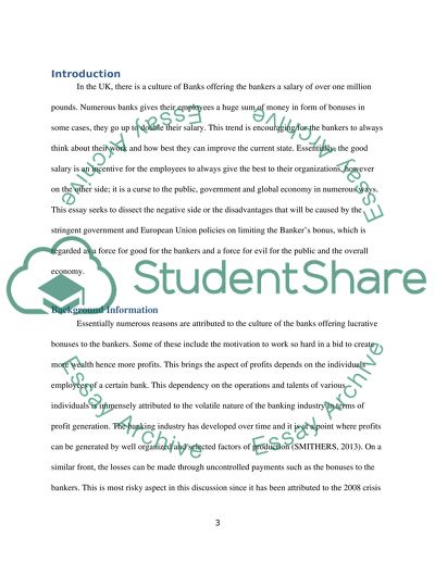 Bankers Bonuses a Force for Good or Evil