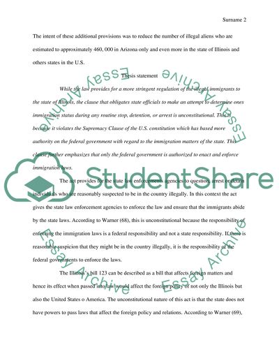 Immigrants Living Illegal in the United States of America