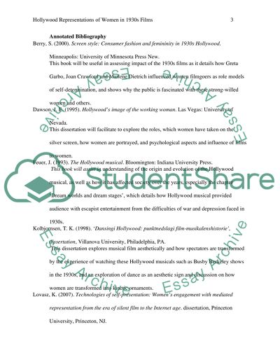 Hollywood Representations of Women in 1930s Film