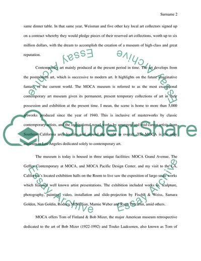 Museum/Gallery Critique