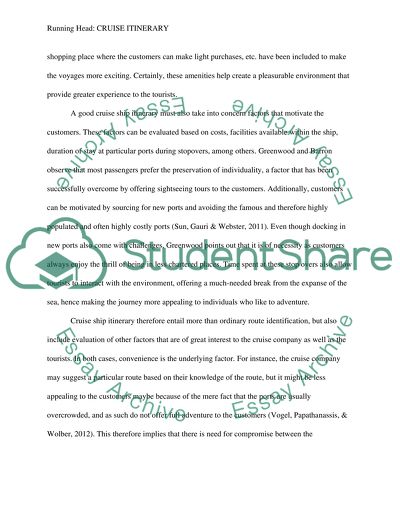 Cruse Ship Managment