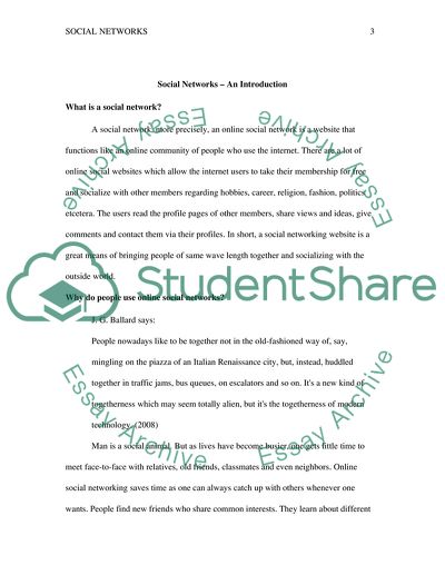 A Social Network: Socializing People With the Outside World