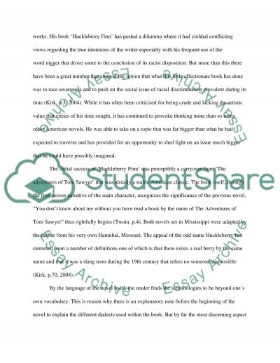 racism in huckleberry finn term papers Huck finn: racism essaysthe adventures of huckleberry finn is not a racist novel, nor is mark twain a racist author the novel was a satire on slavery and racism. racism in huckleberry finn term papers Huck finn: racism essaysthe adventures of huckleberry finn is not a racist novel, nor is mark twain a racist author the novel was a satire on slavery and racism.