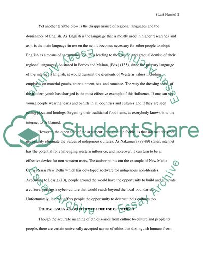 Internet and the Issues It Gave Birth to