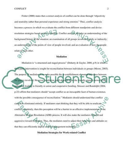 Defining Conflict / Identifying Personal Mediation Skills