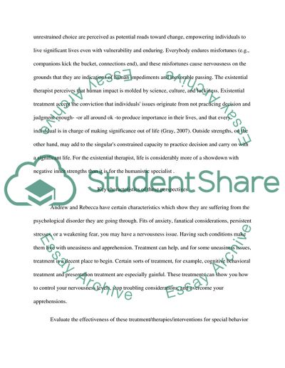 Treatment of the Psychological Device