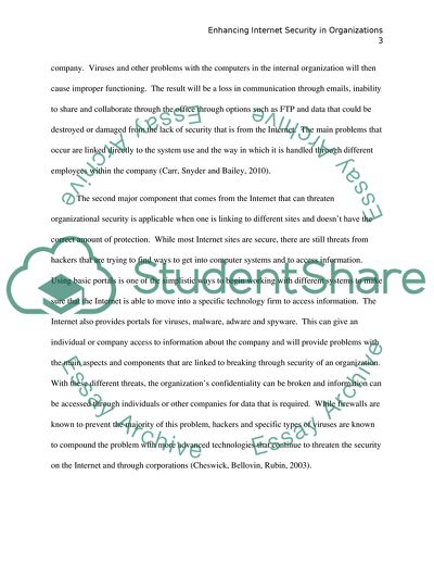 Organizational Security in the Internet