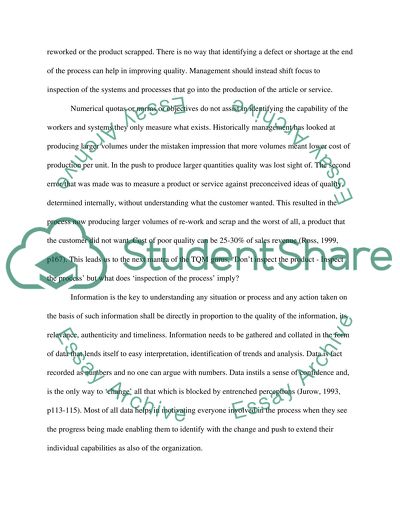 Quality Management in Education