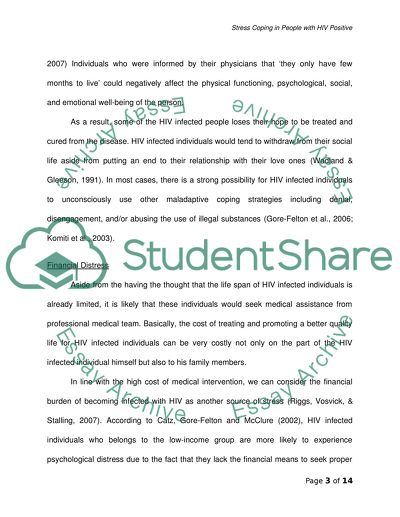 Stress Coping in People with HIV Positive