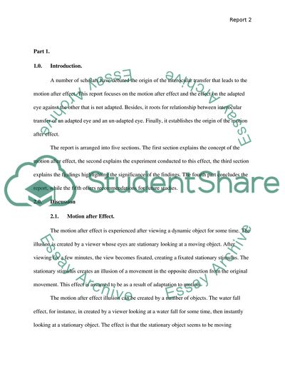 The Origin of the Interocular Transfer that Leads to the Motion after Effect