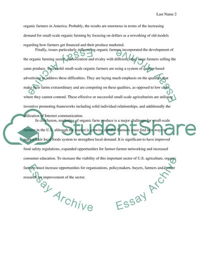 Success of small farm