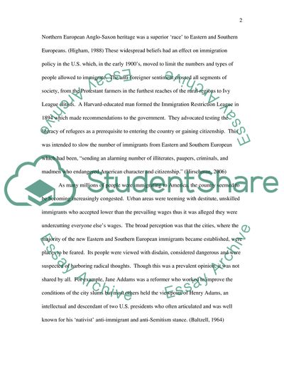 Importance of Immigration in the Development of the U.S. Culture