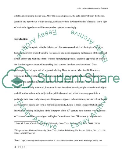 John Locke - Government by Consent