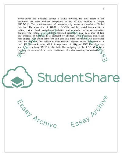 Mine-Protected Vehicles