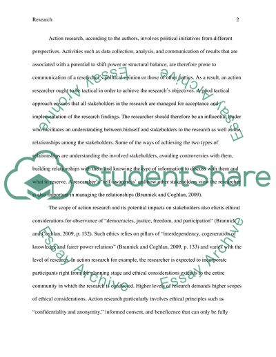 Doing Action Research in Your Own Organization