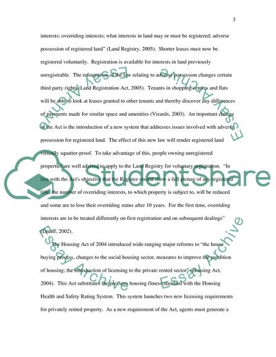 The New Land Registration Act