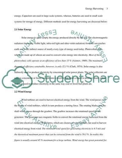 Energy Harvesting Issues