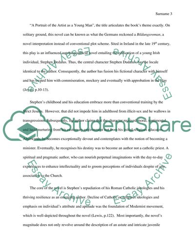 What Is According To Joyce In The Portrait Of The Artist The Role Of The Artist In Modernity